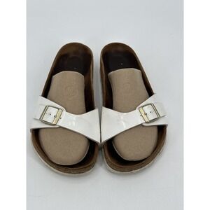 Birki's Birkenstock Madrid Footbed Sandals EU 38 Womens Size 7‎ White